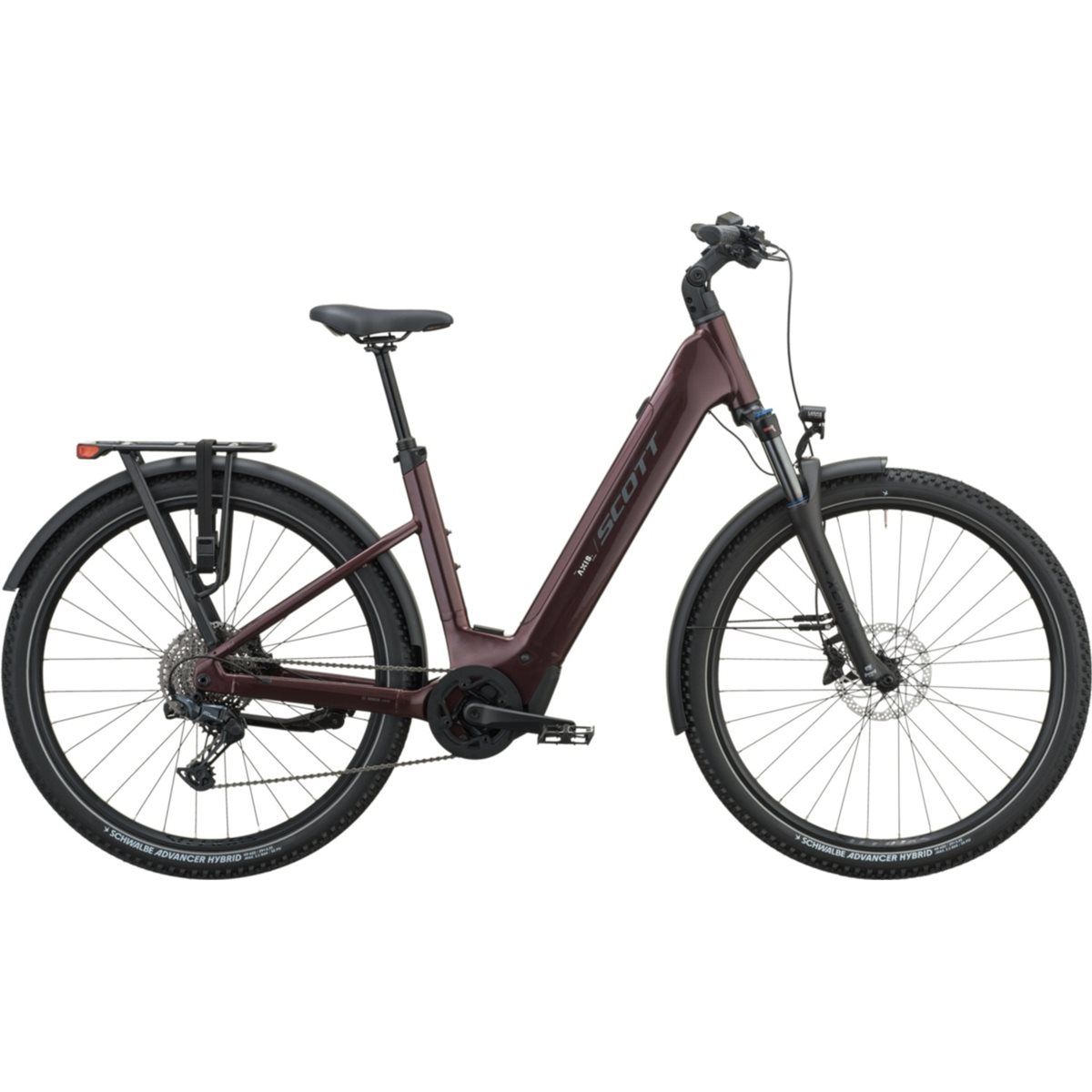 Elcykel Scott Axis 10 Wave Aubergine Red
