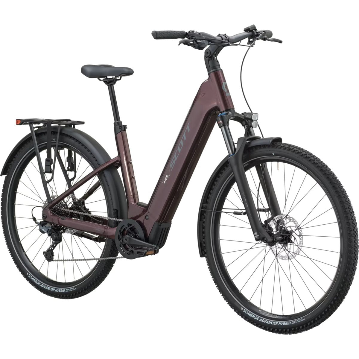 Elcykel Scott Axis 10 Wave Aubergine Red