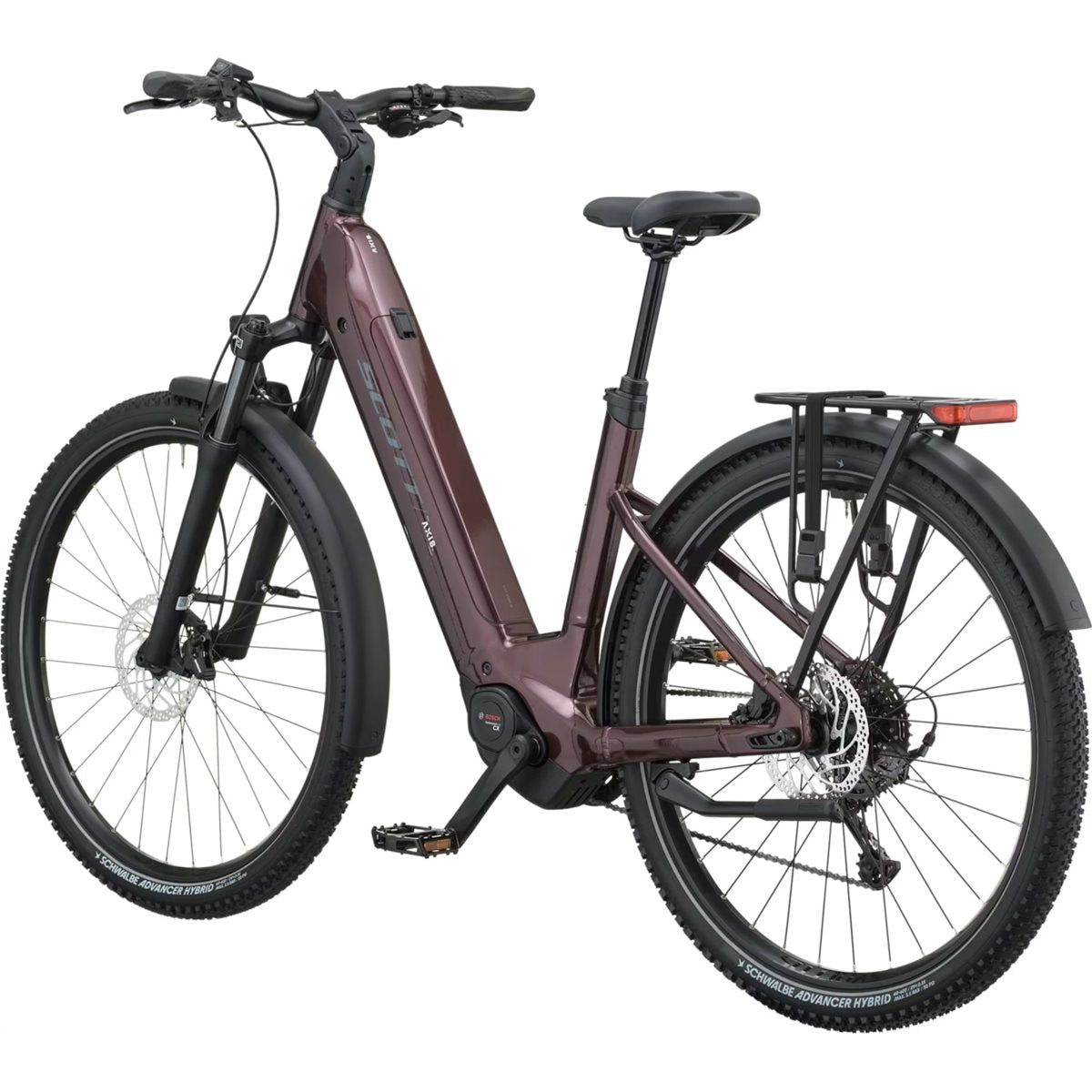 Elcykel Scott Axis 10 Wave Aubergine Red