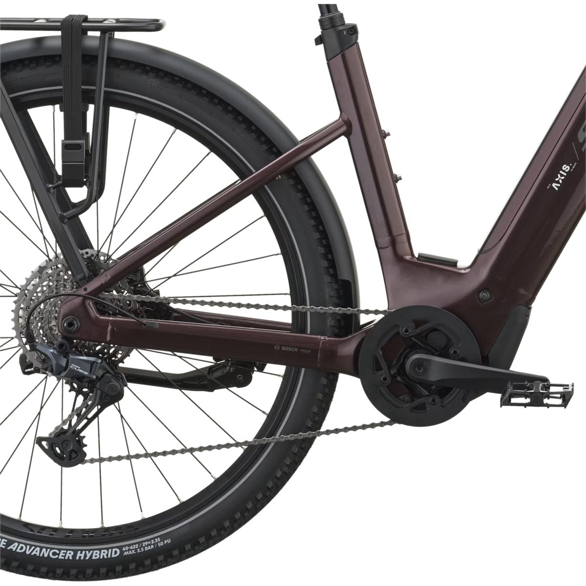 Elcykel Scott Axis 10 Wave Aubergine Red