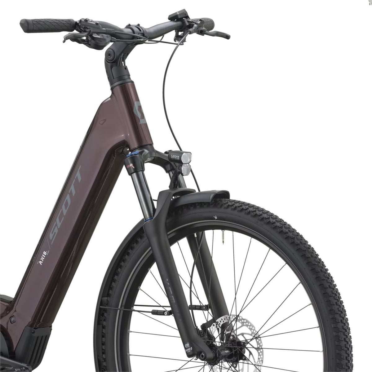 Elcykel Scott Axis 10 Wave Aubergine Red
