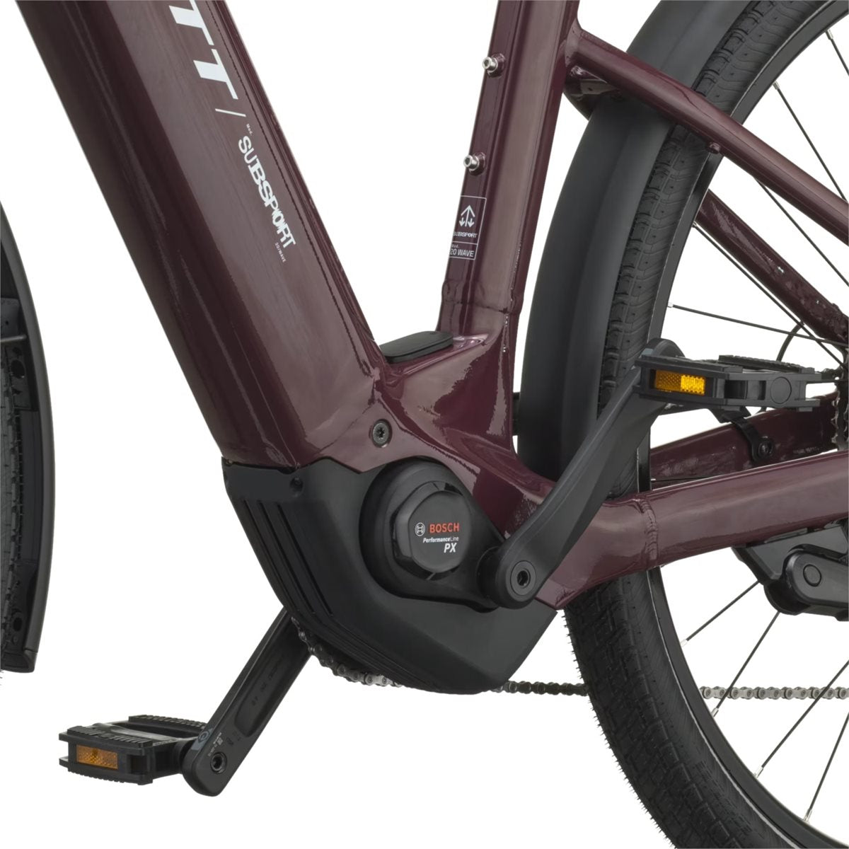 Elcykel Scott Sub Sport 20 Wave Aubergine Purple