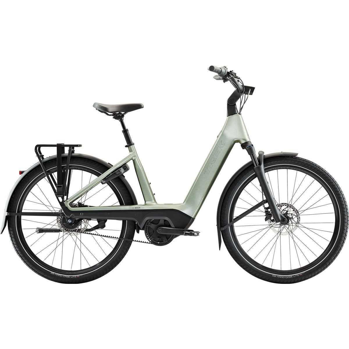 Elcykel Trek Charter+ 4 Nexus 5 Belt 540Wh Lowstep Lichen Green