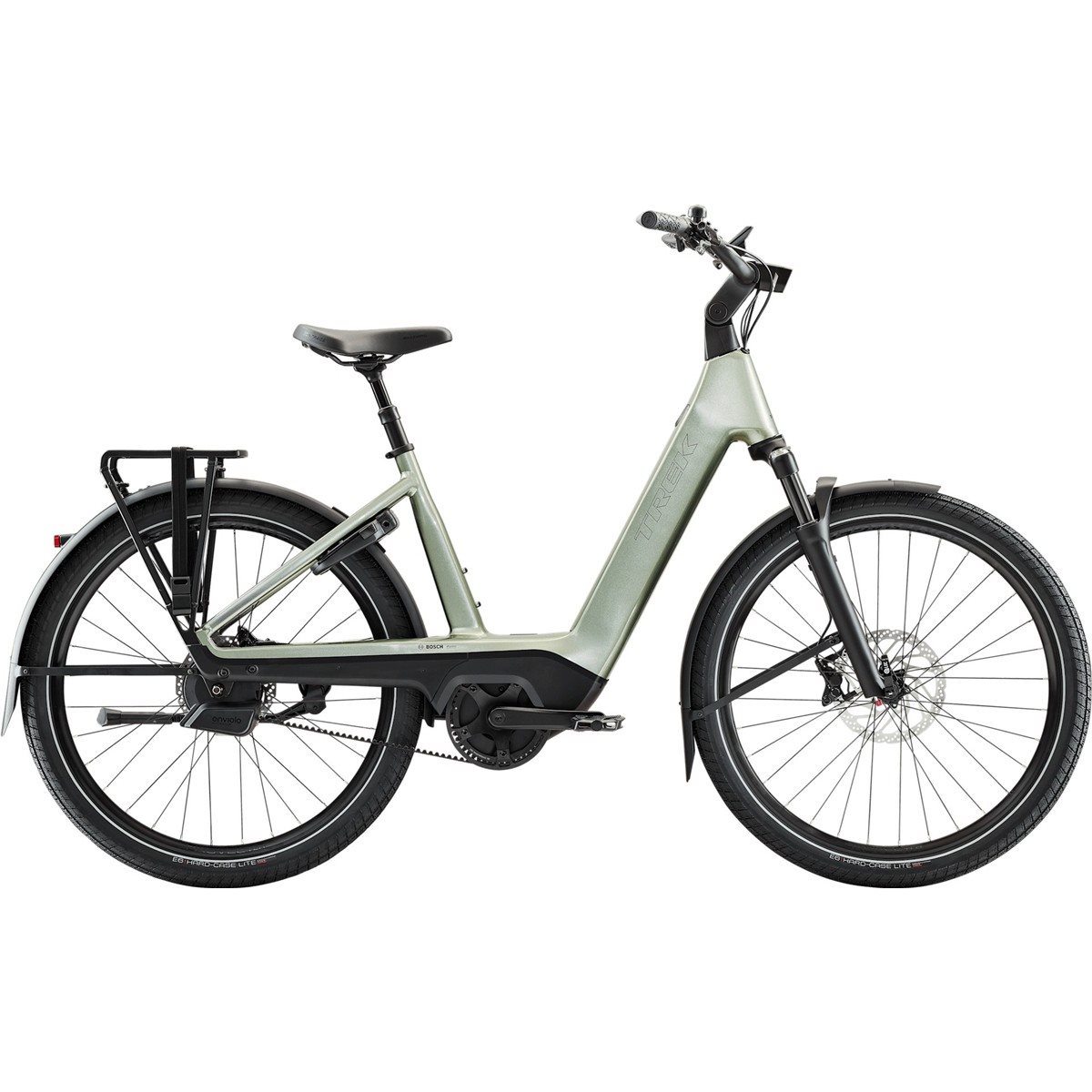 Elcykel Trek Charter+ 5 Auto 800Wh Lowstep Lichen Green