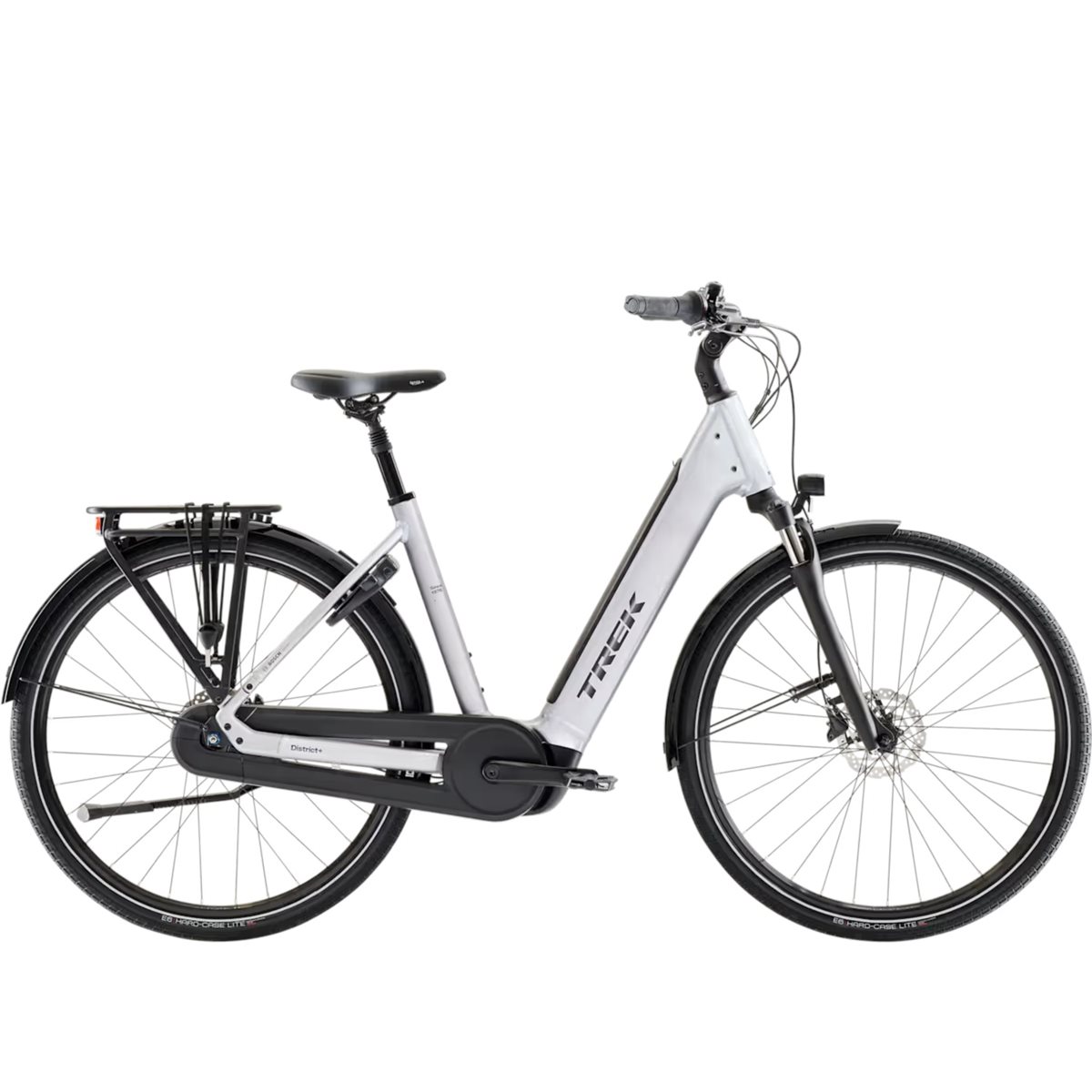 Elcykel Trek District+ 3 Lowstep N7 360Wh Lunar Silver