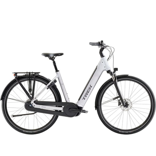 Elcykel Trek District+ 3 Lowstep N7 360Wh Lunar Silver