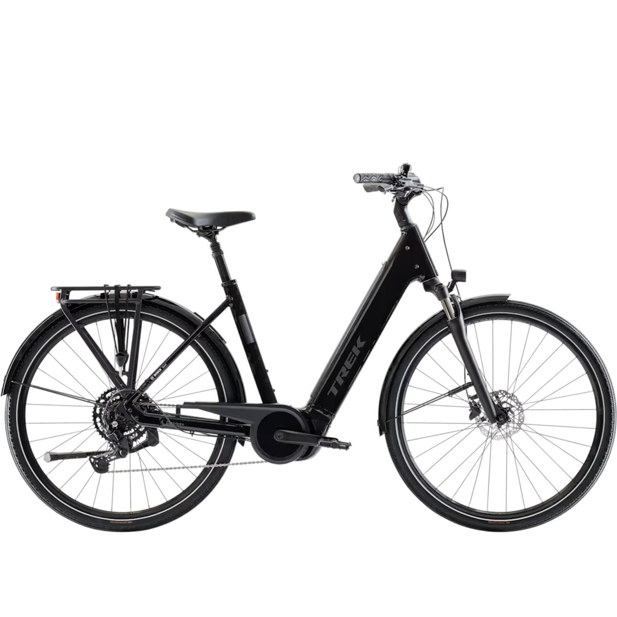 Elcykel Trek District+ 3 Lowstep R9 360Wh Dark Star