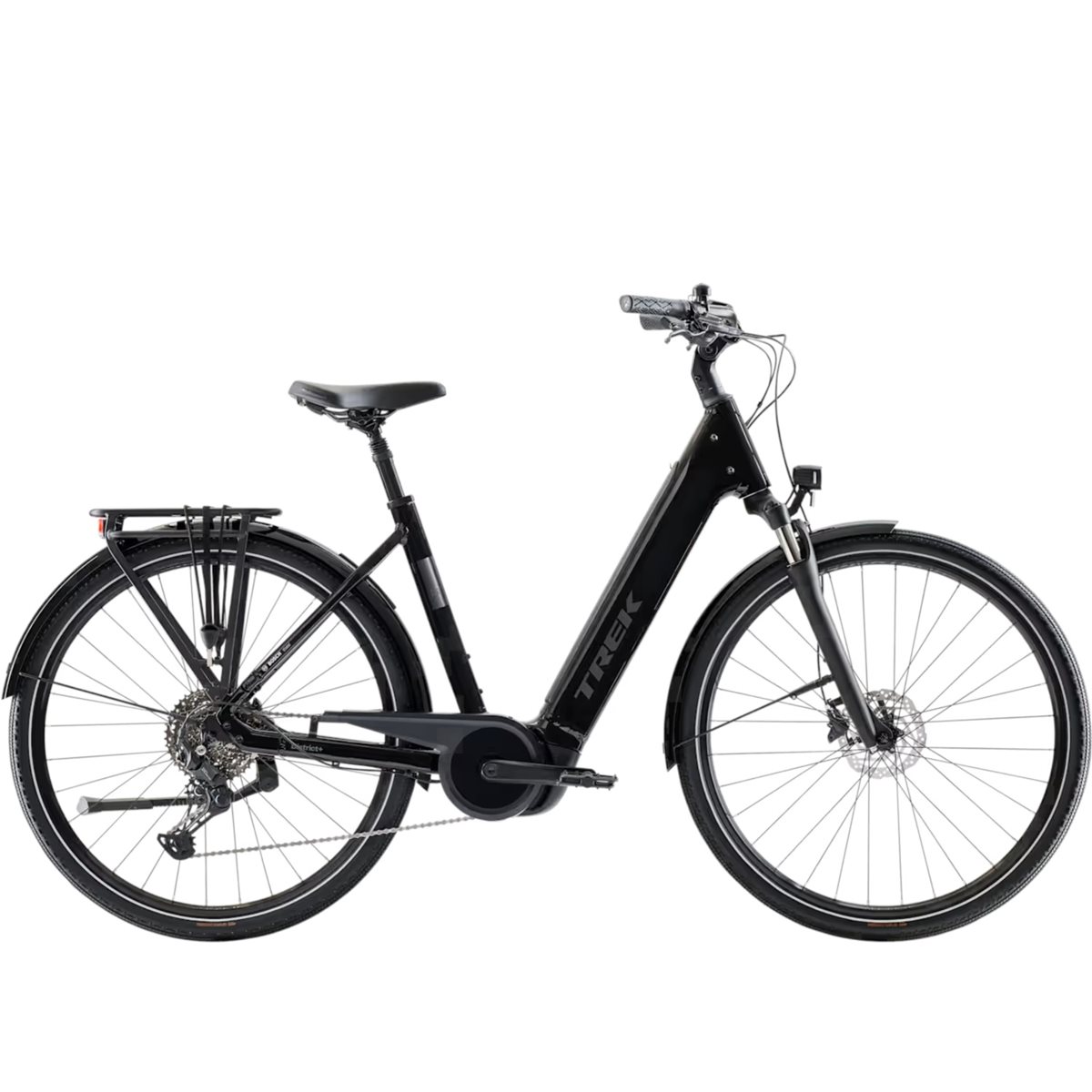 Elcykel Trek District+ 4 Lowstep R10 600Wh Dark Star