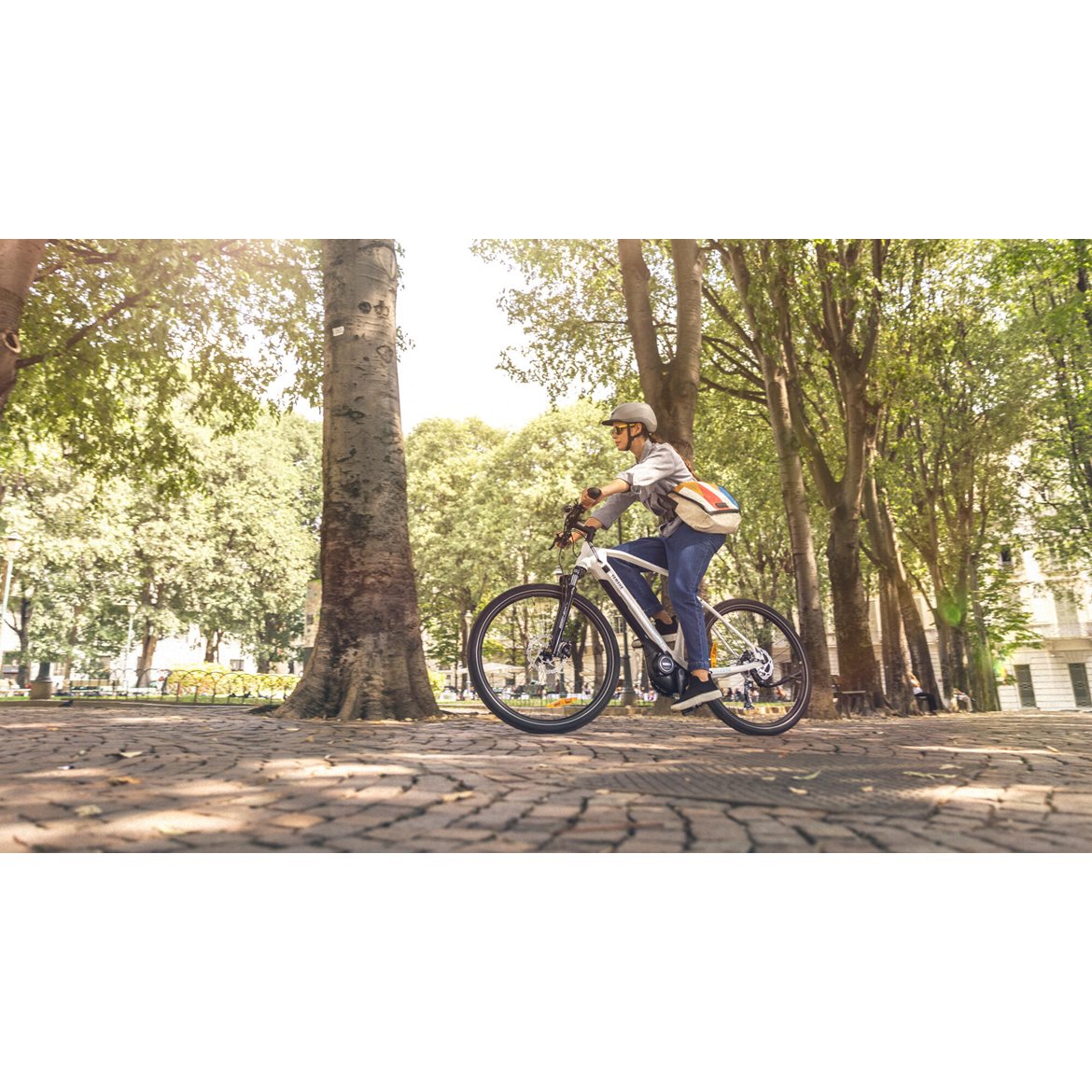 Elcykel Yamaha CrossCore RC Urban Sage
