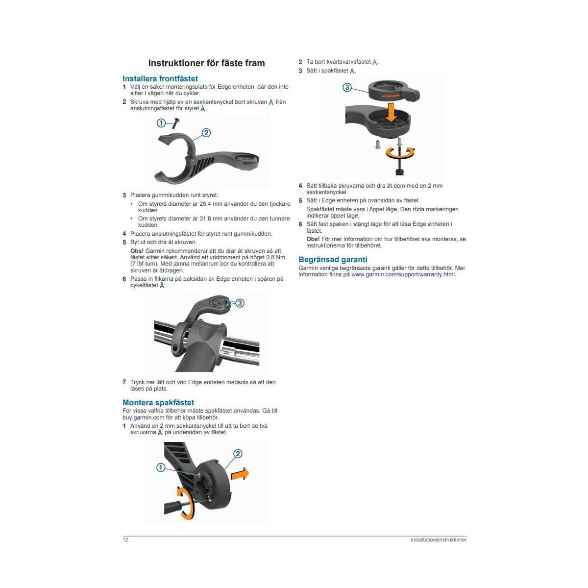 Garmin Cykelfäste Med Arm