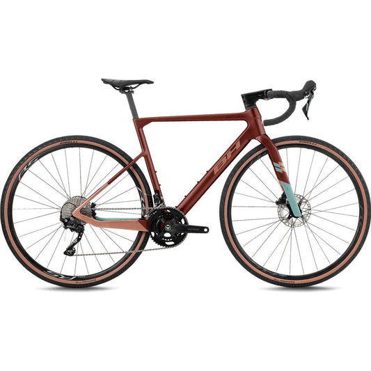 Gravel bike BH Gravelx Evo 2.5 R Dark Red/Oxyde/Green Sea
