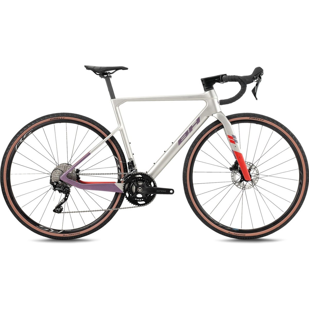 Gravel bike BH Gravelx Evo 2.5 R Pale/Lavanda/Dark Red