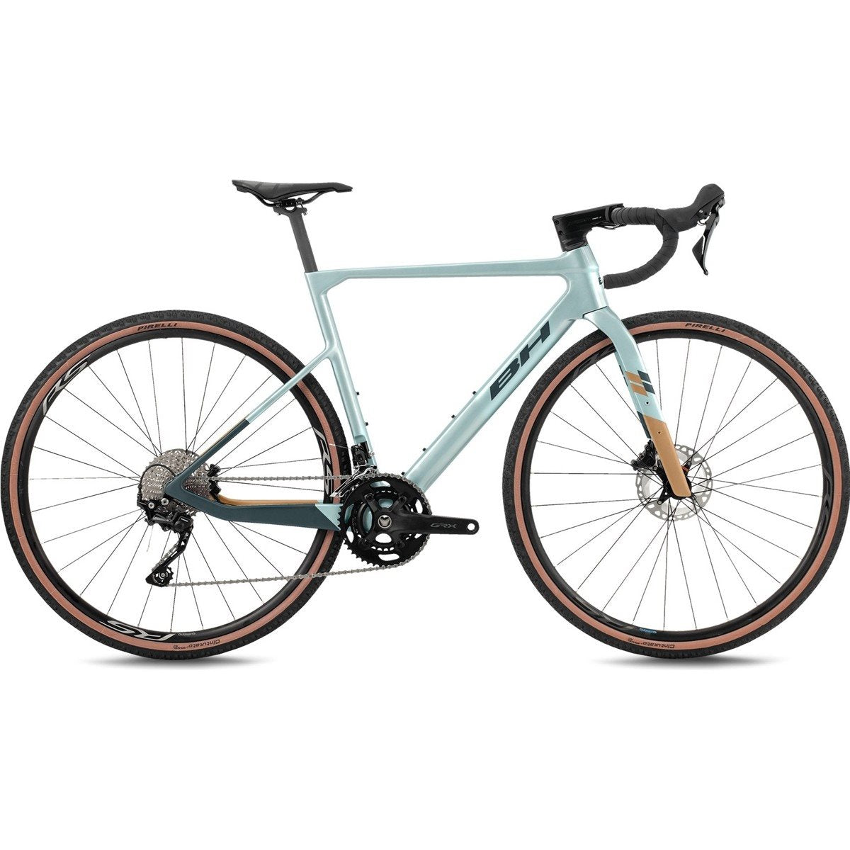 Gravel bike BH Gravelx Evo 2.5 R Sea Blue/Golden/Dark Green