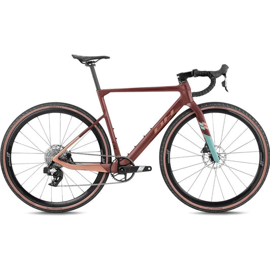 Gravel bike BH Gravelx Evo 4.5 R Dark Red/Oxyde/Green Sea