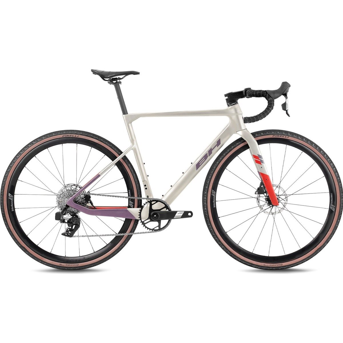 Gravel bike BH Gravelx Evo 4.5 R Pale/Lavanda/Dark Red