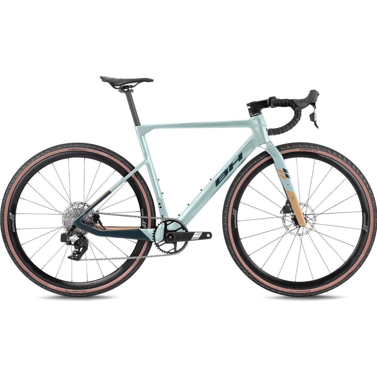 Gravel bike BH Gravelx Evo 4.5 R Sea Blue/Golden/Dark Green