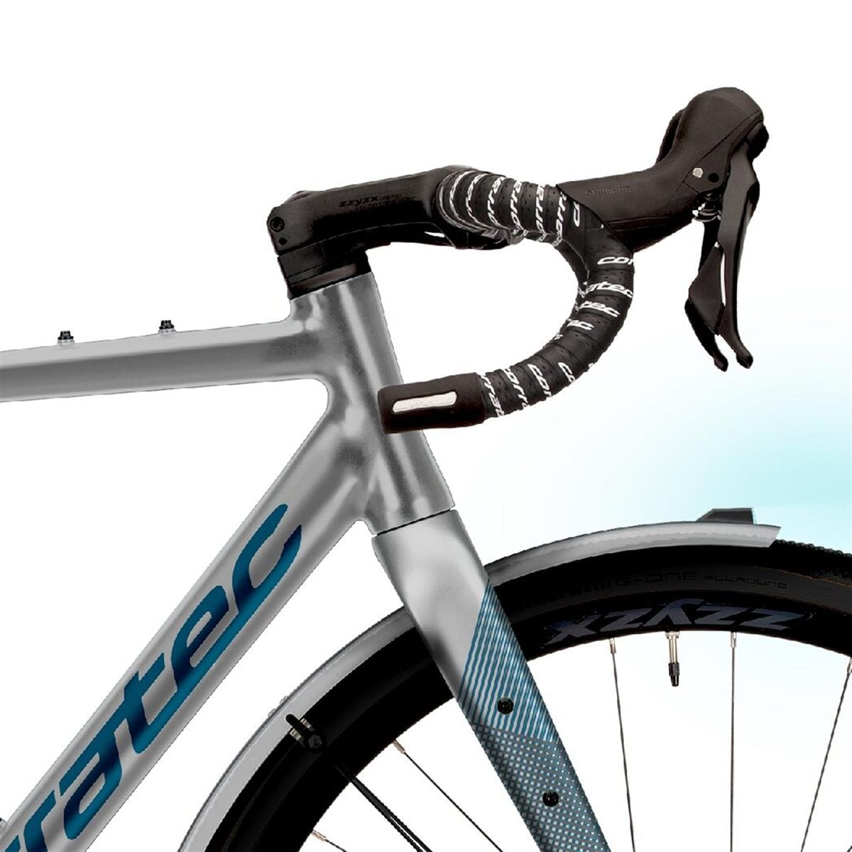 Gravel bike Corratec Allroad A EQ Silver/Petrol