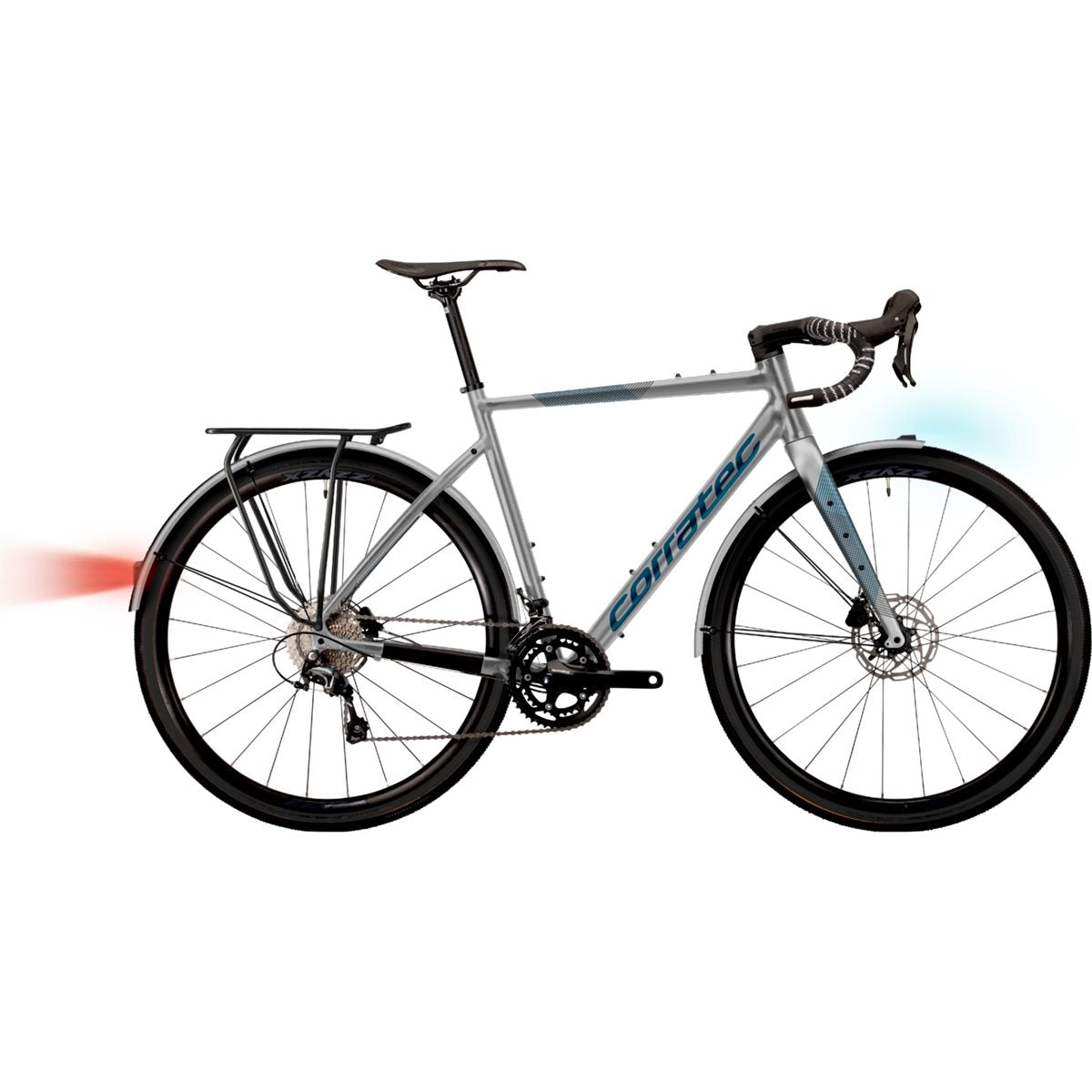 Gravel bike Corratec Allroad A EQ Silver/Petrol