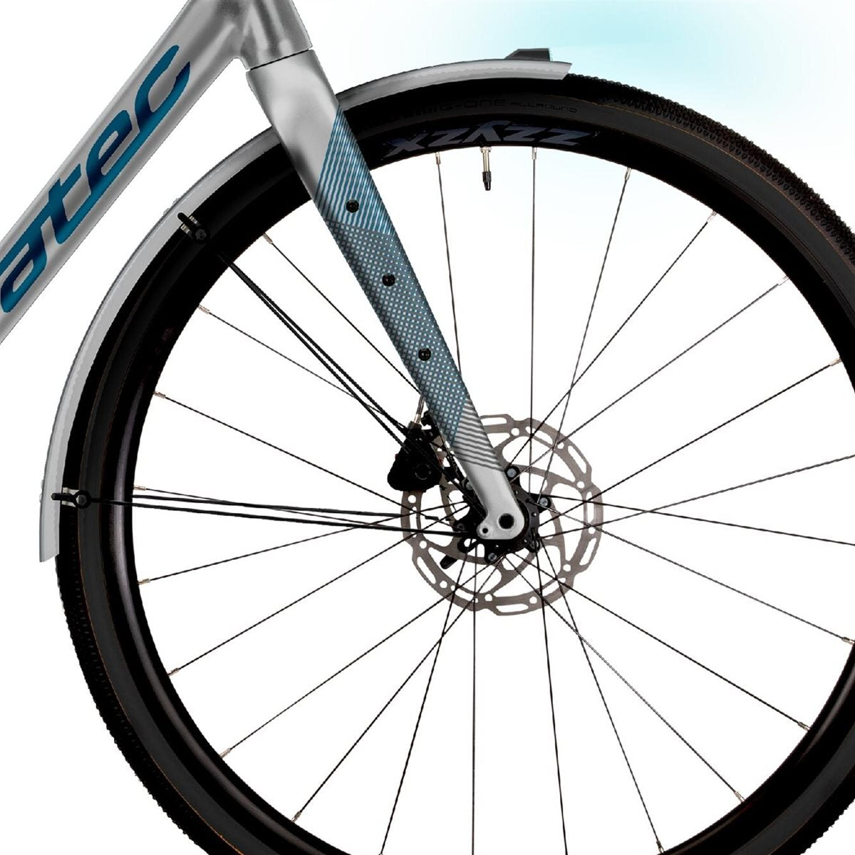 Gravel bike Corratec Allroad A EQ Silver/Petrol