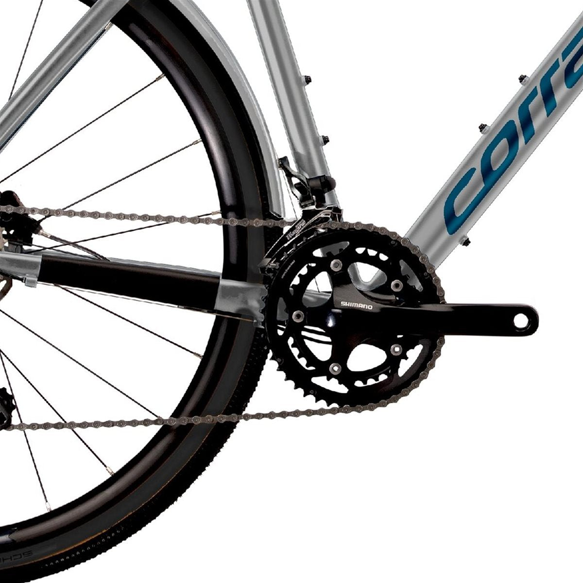 Gravel bike Corratec Allroad A EQ Silver/Petrol