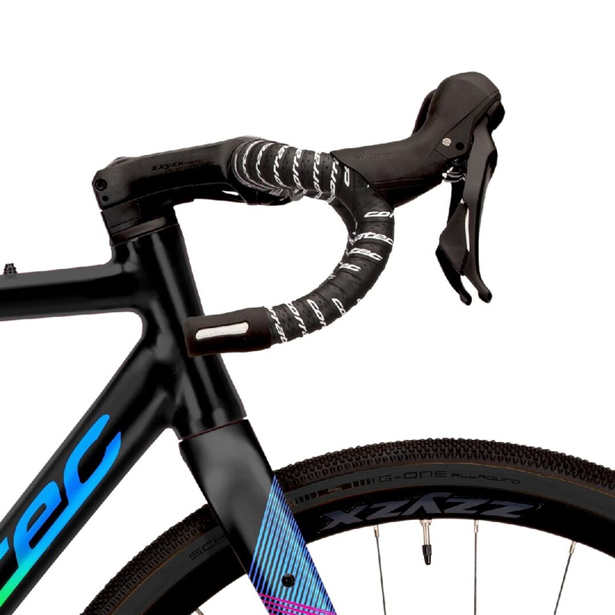 Gravel bike Corratec Allroad A1 Black/Pink/Blue/Neon-Green