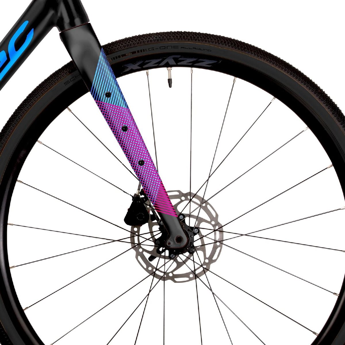 Gravel bike Corratec Allroad A1 Black/Pink/Blue/Neon-Green