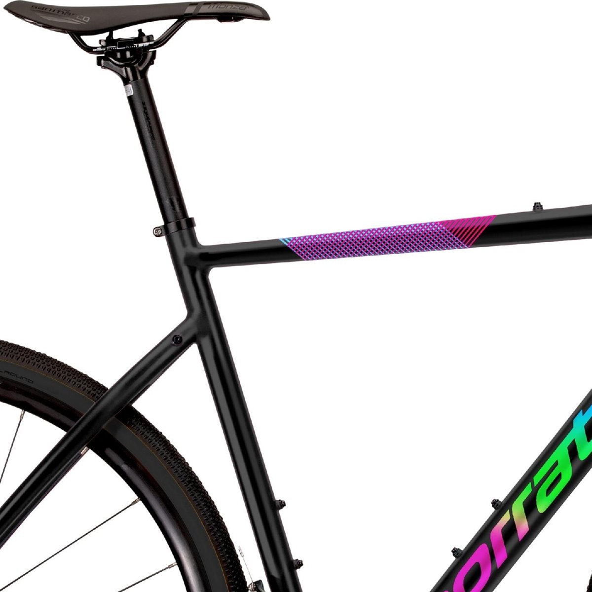 Gravel bike Corratec Allroad A1 Black/Pink/Blue/Neon-Green