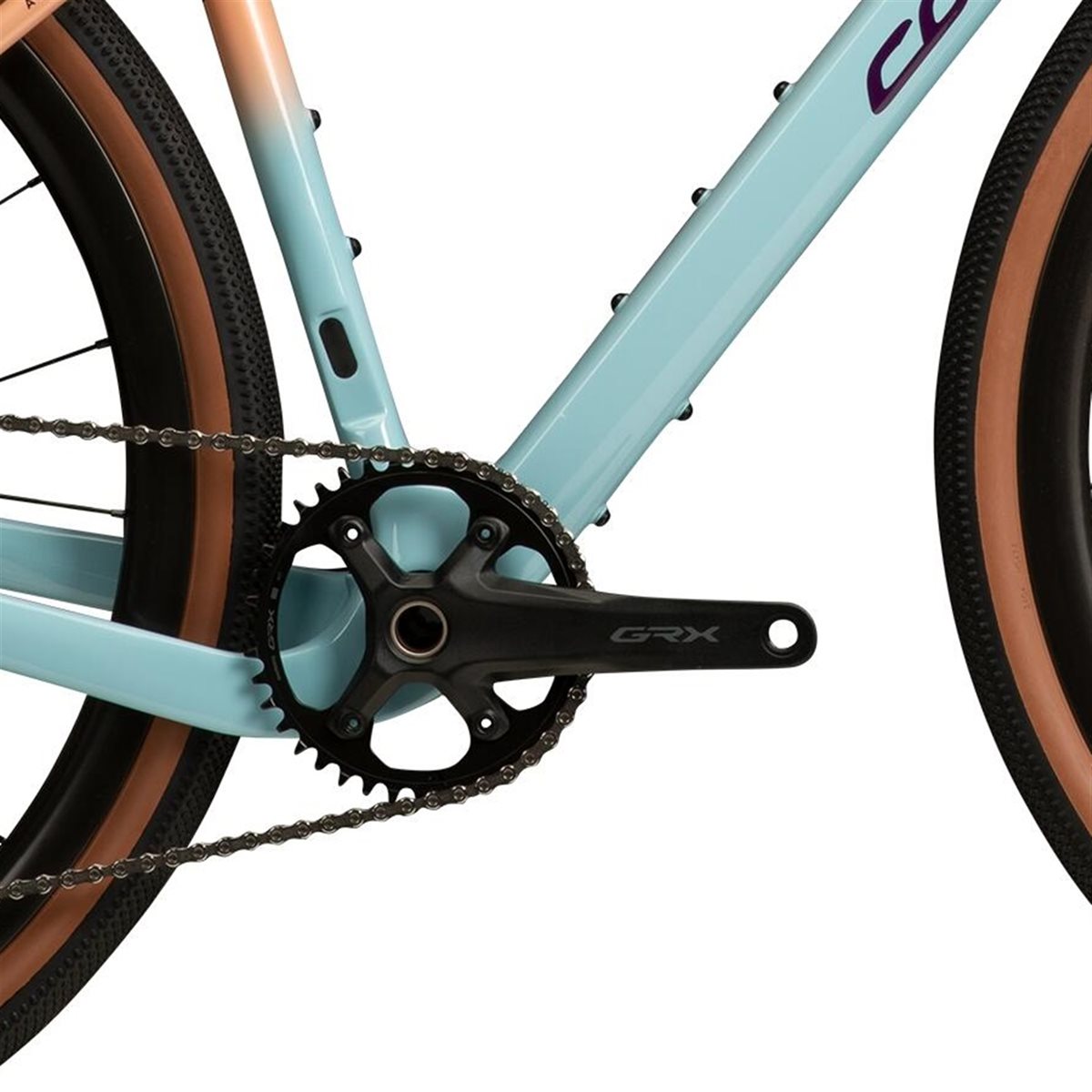 Gravel bike Corratec Allroad C1 Blue-Grey/Copper-Orange/Purple
