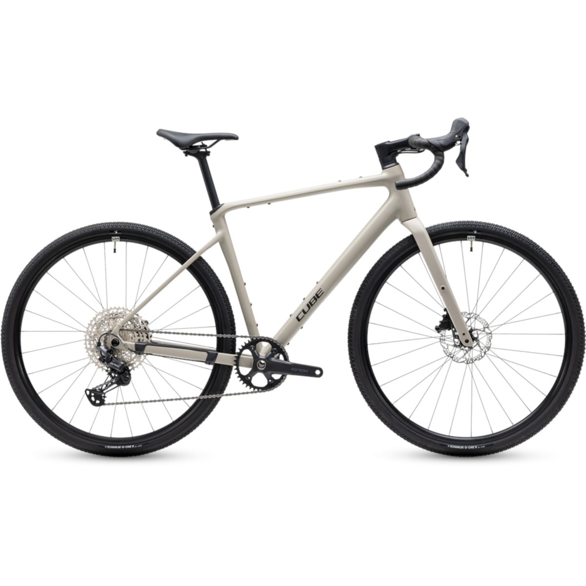 Gravel bike Cube Nuroad EX GRX822 Oatgrey/Black