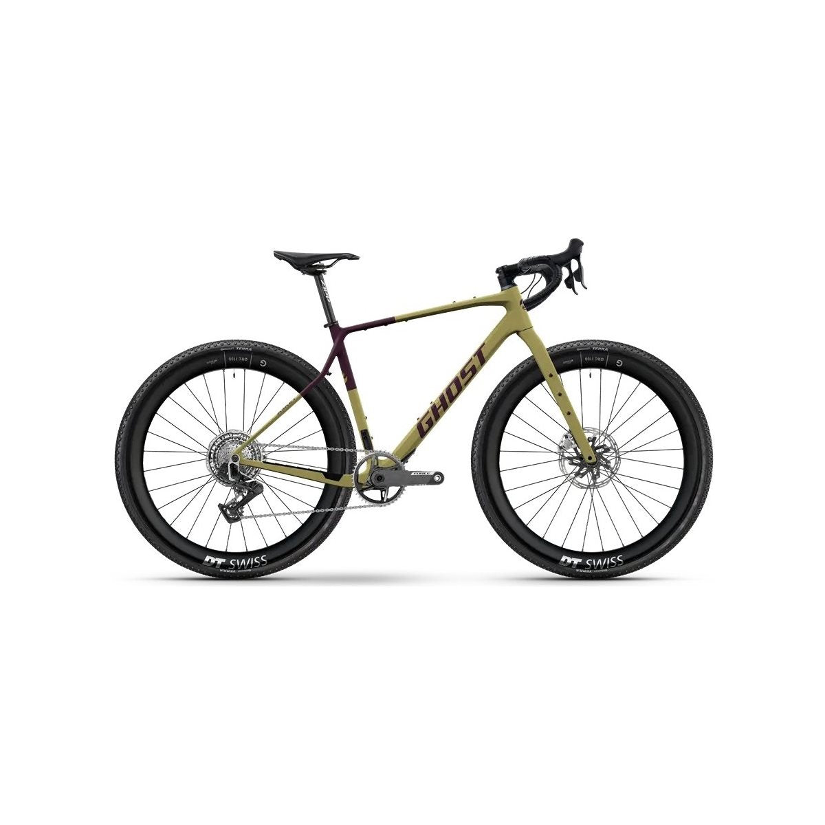 Gravel bike Ghost Asket CF Ltd Honey Gold/Berry Blush