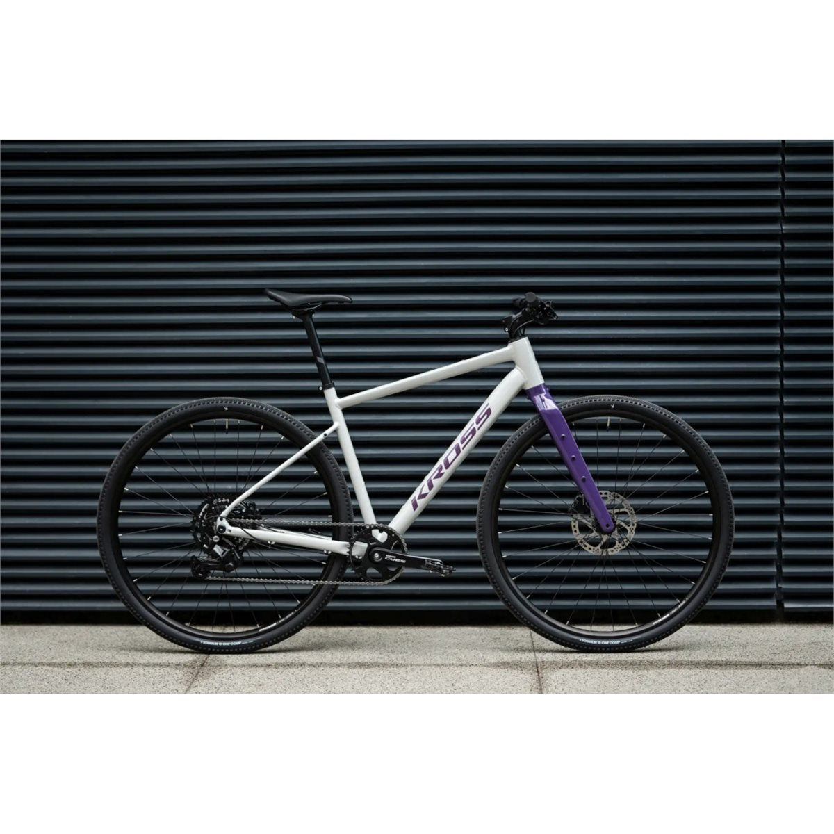 Gravel bike Kross Esker 1.0 FL Grey/Purple