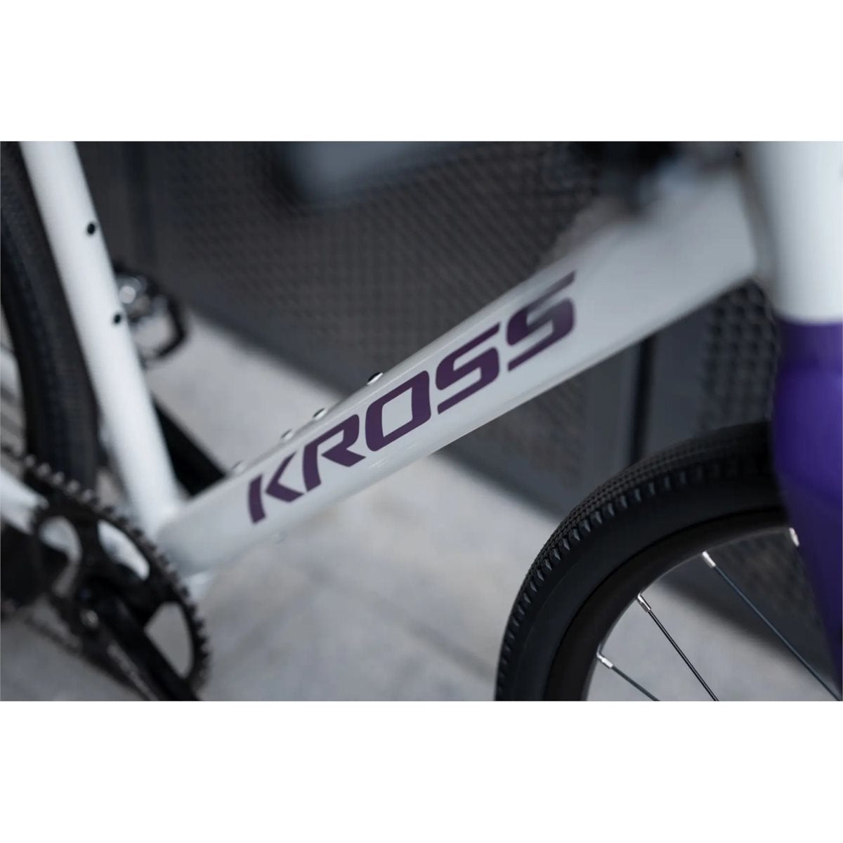 Gravel bike Kross Esker 1.0 FL Grey/Purple