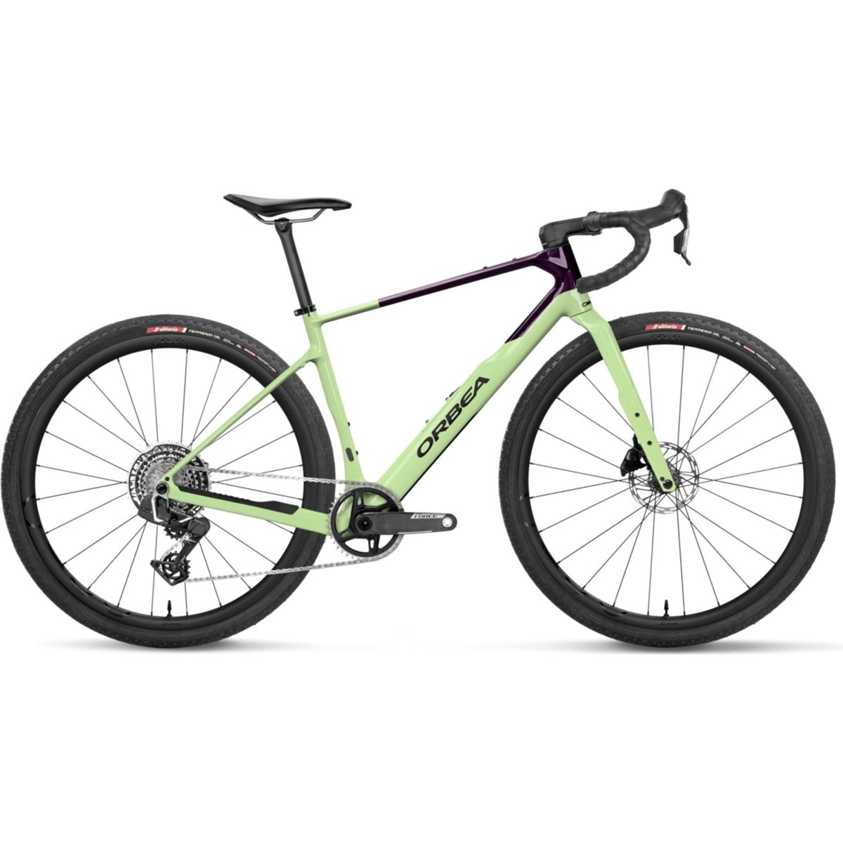 Gravel bike Orbea Terra M21eTeam 1X Acid Gum/Fantasy Purple Carbon