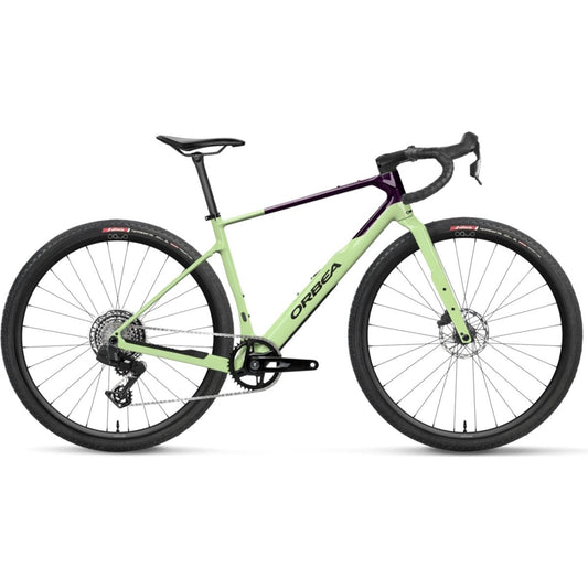 Gravel bike Orbea Terra M31eTeam 1X Acid Gum/Fantasy Purple Carbon