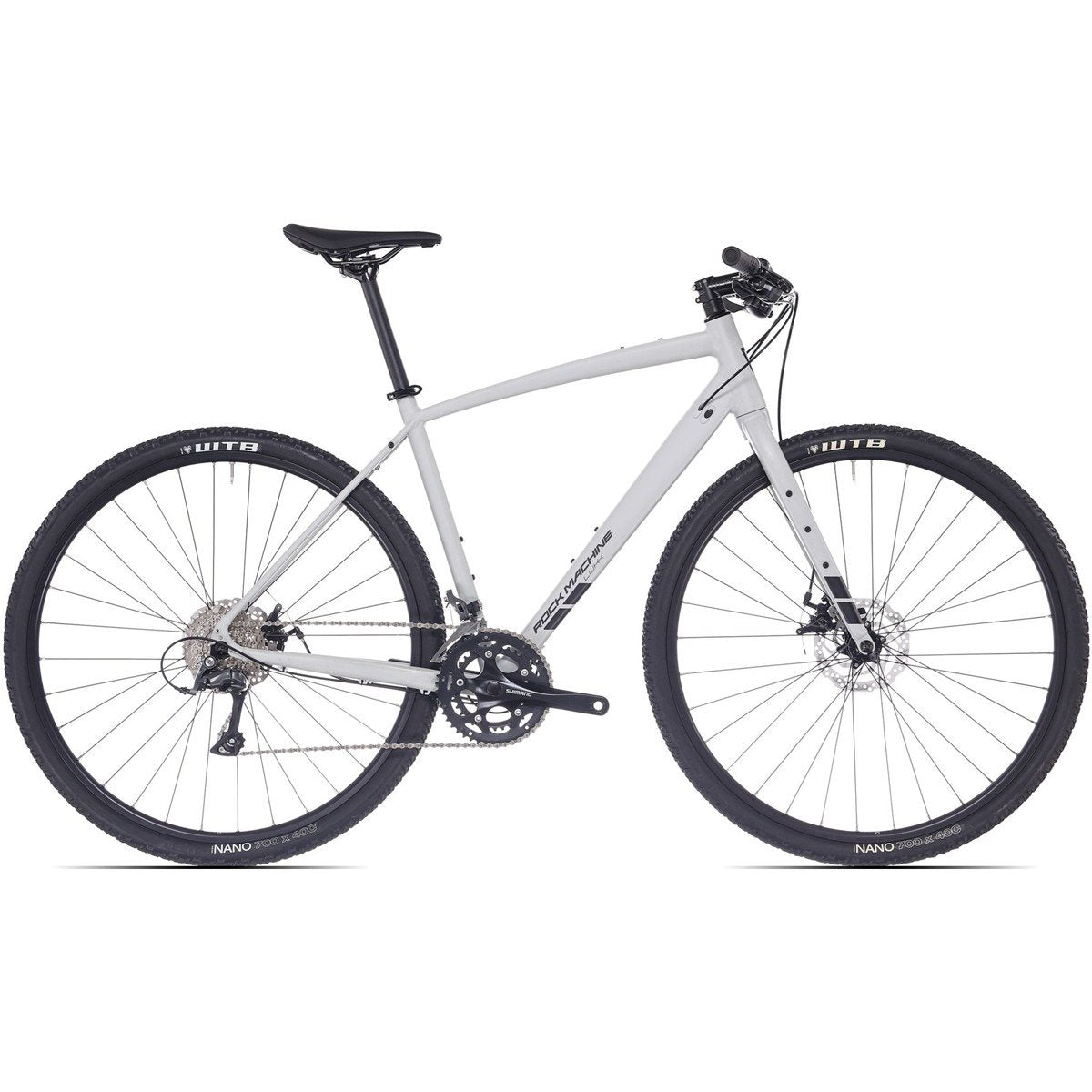 Gravel bike Rock Machine Lukk 20 Flat Bar Matte Limerock Grey