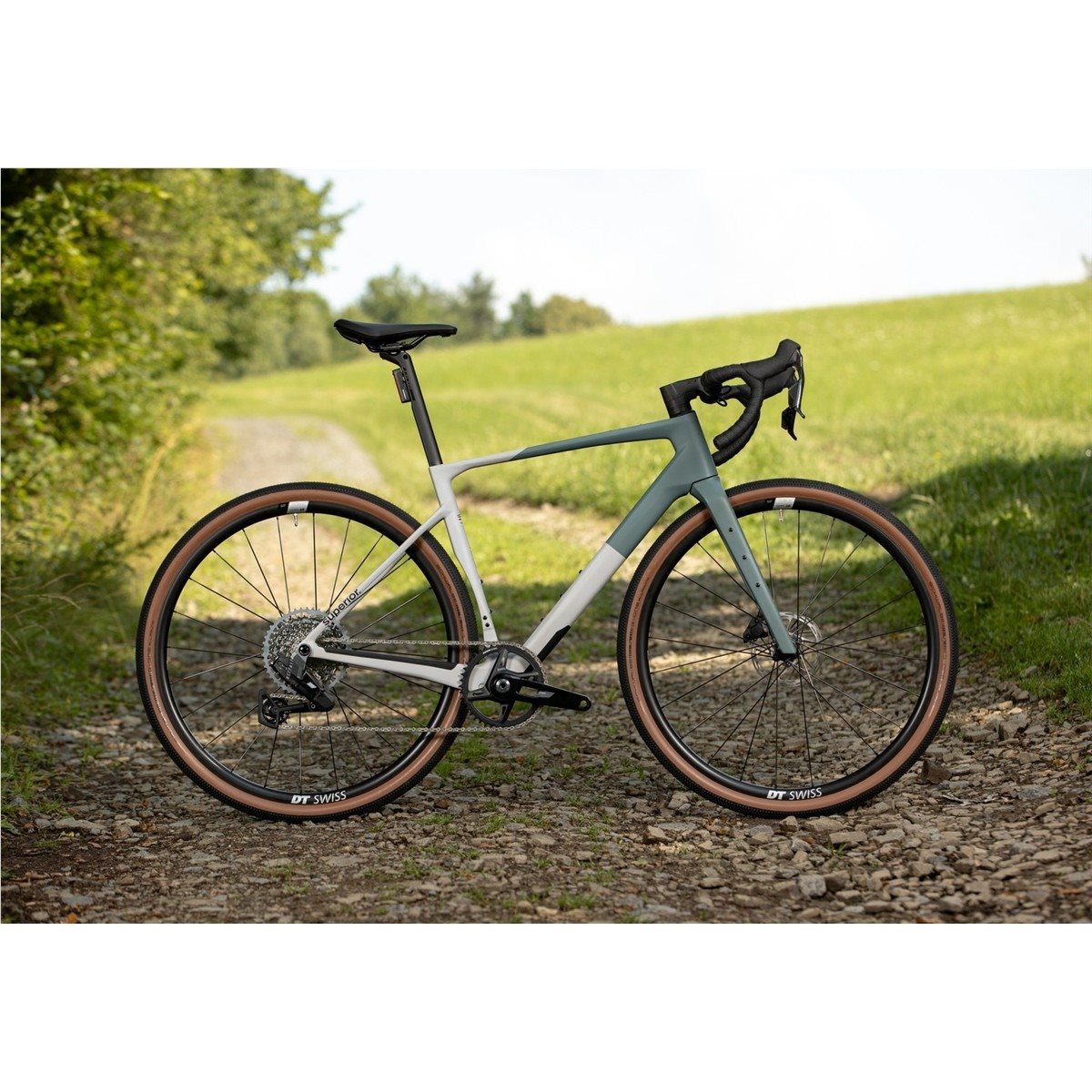 Gravel bike Superior XR 9.5 GRA Matte Trooper Green/Grey