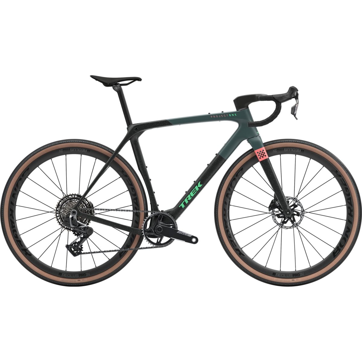 Gravel bike Trek Checkmate SLR 7 AXS Trek Black/Juniper Splatter