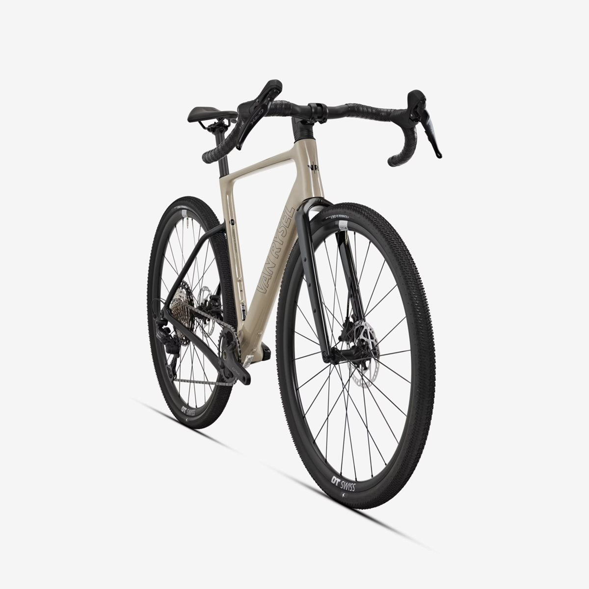 Gravel bike Van Rysel EDR-G CF GRX 1x12 Beige