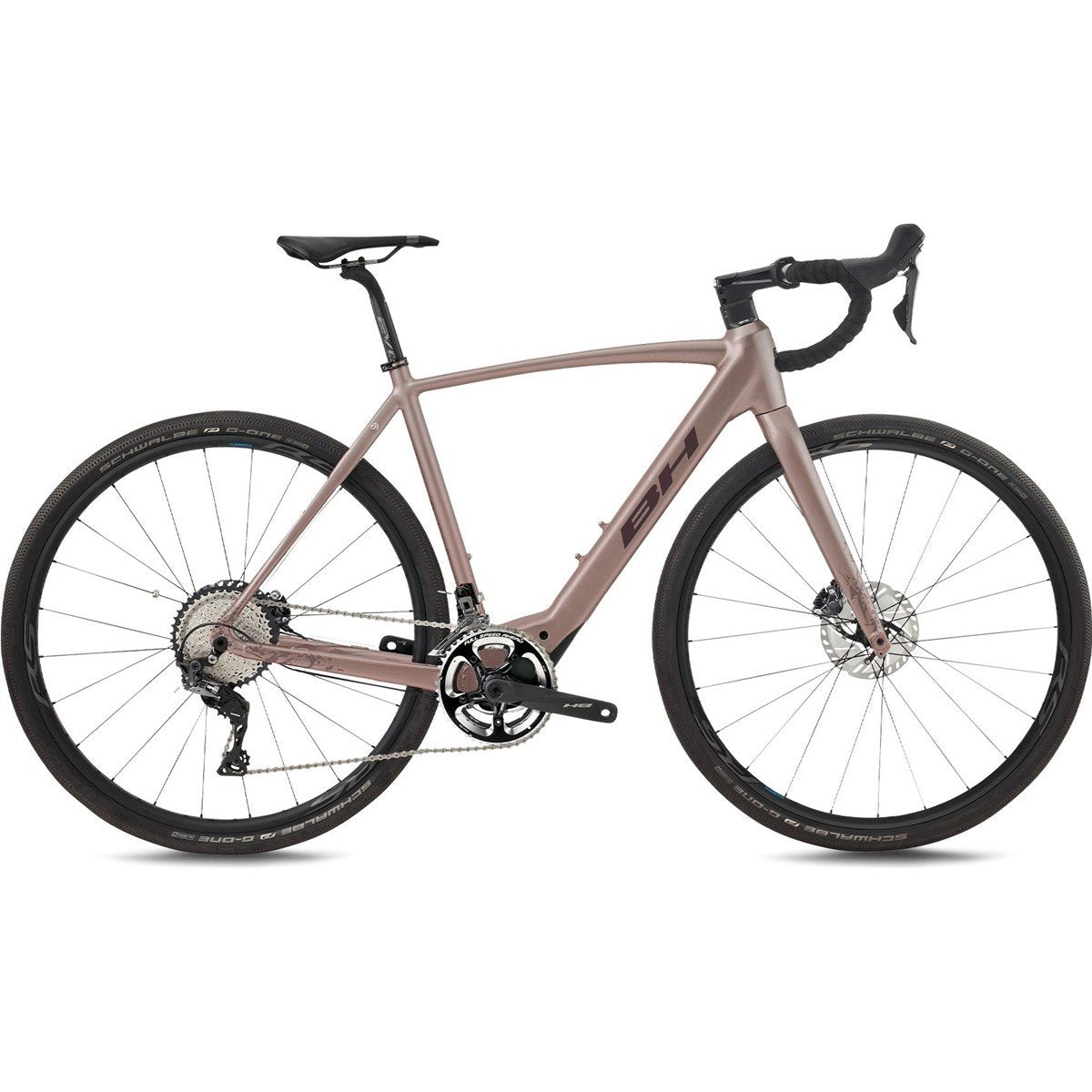 Gravel Elcykel BH iGravelx 2.4 Rose Gold/Dark Red/Dark Red