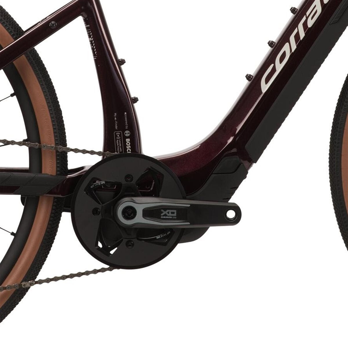 Gravel Elcykel Corratec E-Gravel SX Dark Red/Dark Bluel/Silver
