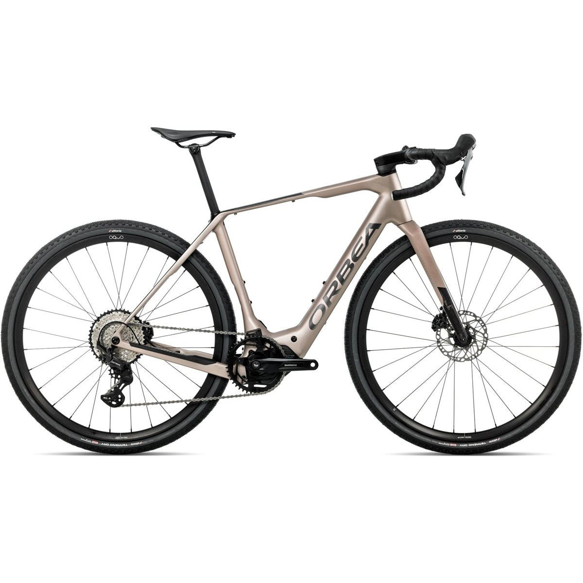 Gravel Elcykel Orbea Denna M20 420Wh Nickel Matt/Carbon Raw Gloss