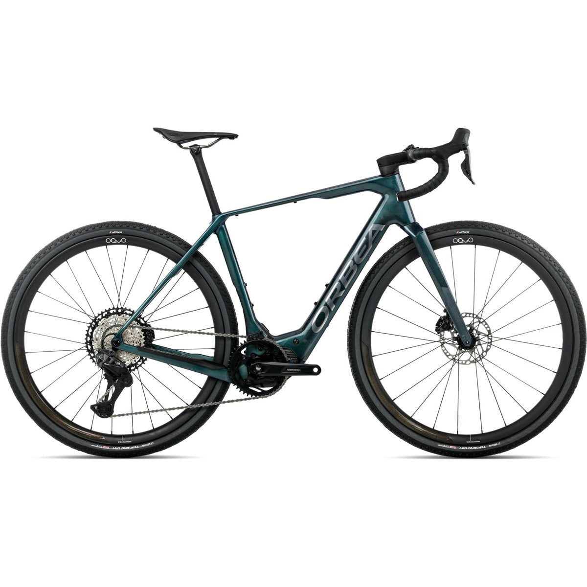 Gravel Elcykel Orbea Denna M20i 420Wh XT Di2 Escape Green Gloss/Foggy Matt