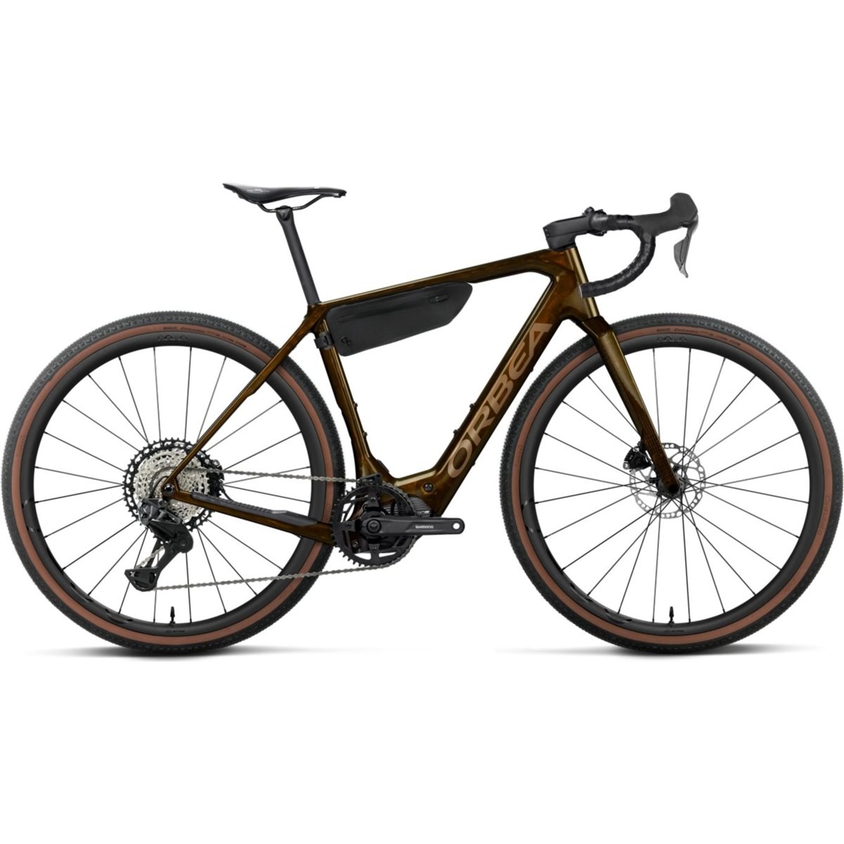 Gravel Elcykel Orbea Denna M20i Caramel Carbon/Metallic Gold