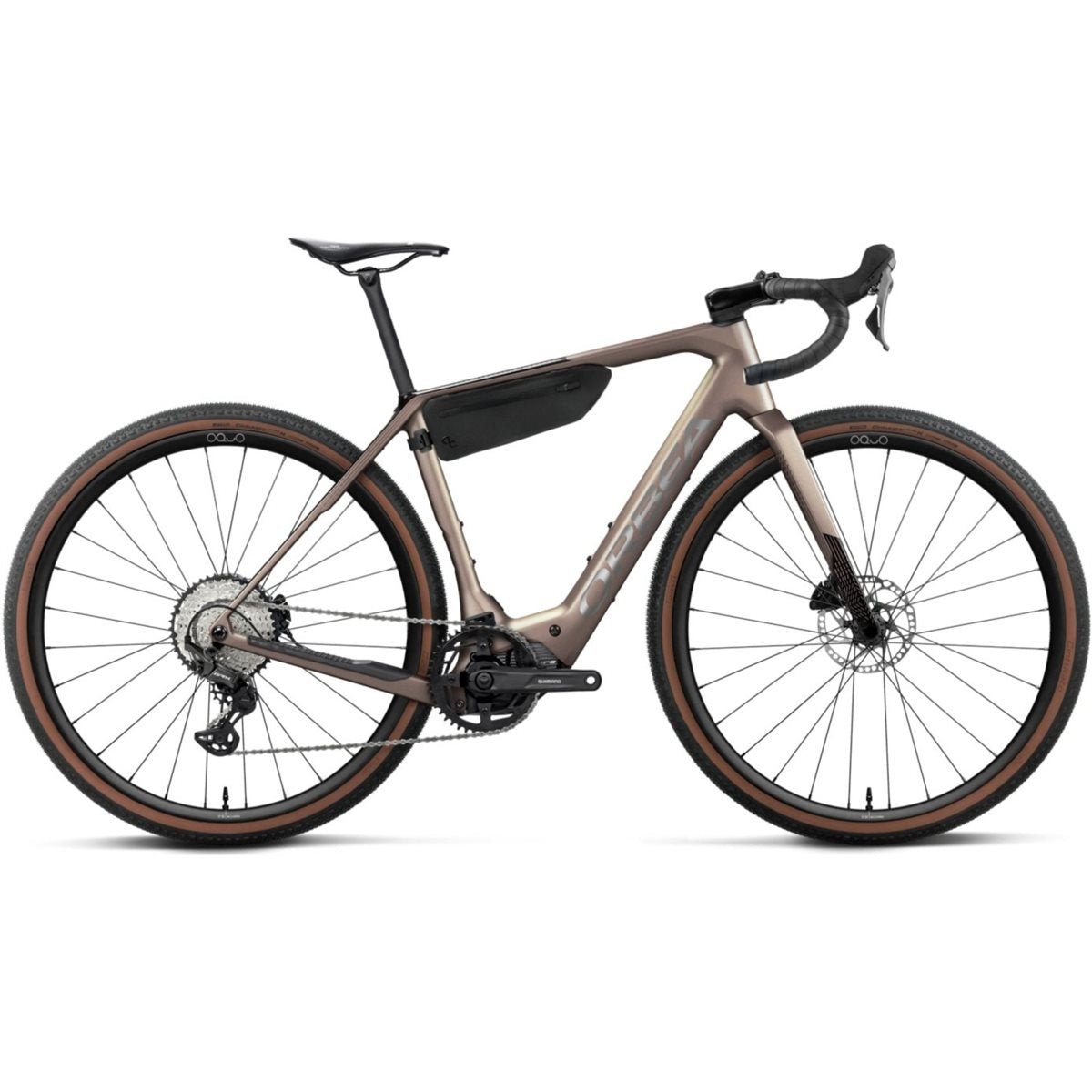 Gravel Elcykel Orbea Denna M30 Nickel Matt/Carbon Raw Gloss