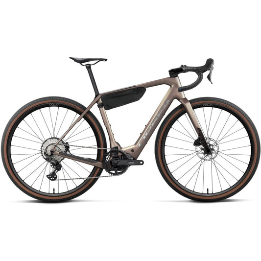 Gravel Elcykel Orbea Denna M30 Nickel Matt/Carbon Raw Gloss