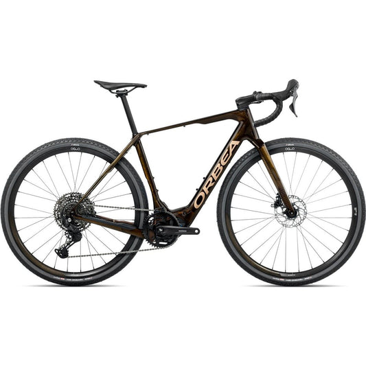 Gravel Elcykel Orbea Denna M40 420Wh Caramel Carbon View/Metallic Gold