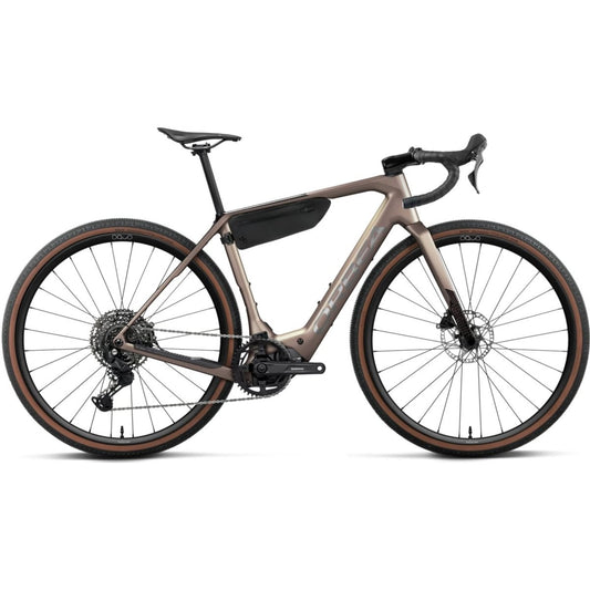 Gravel Elcykel Orbea Denna M40 Nickel Matt/Carbon Raw Gloss