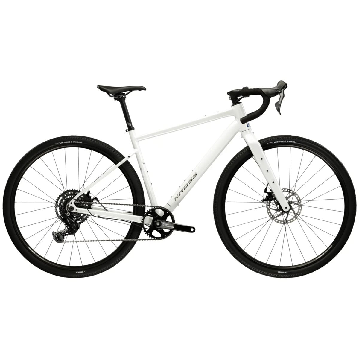 Gravelbike Kross Esker G100 White/Graphite/Blue