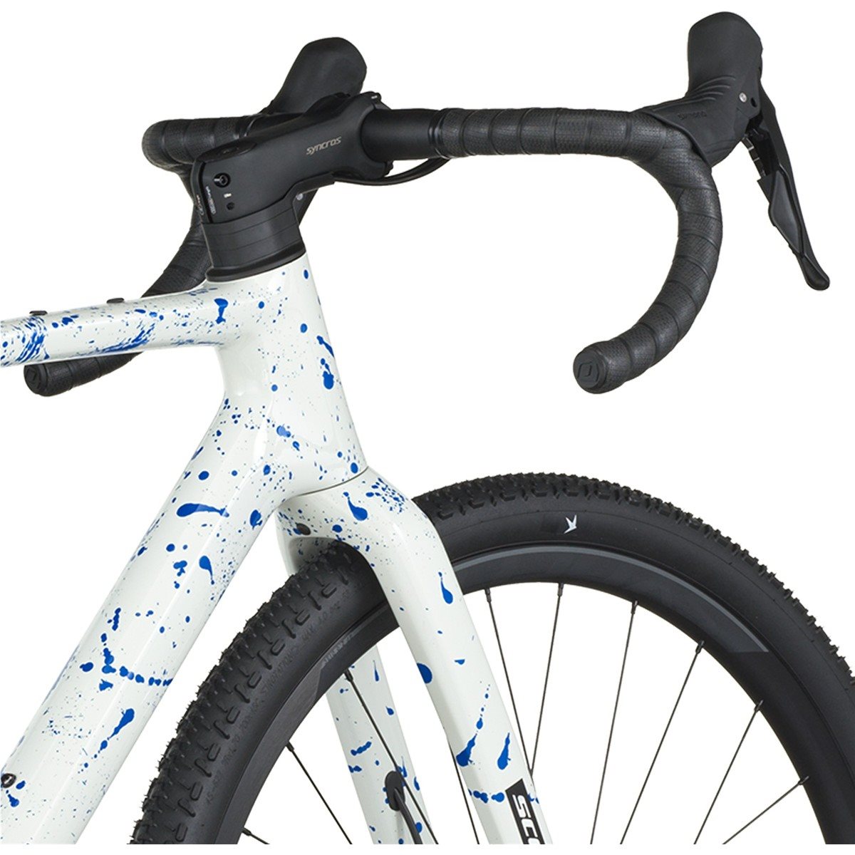Gravelbike Scott Addict Gravel 30 White/Splatter Blue