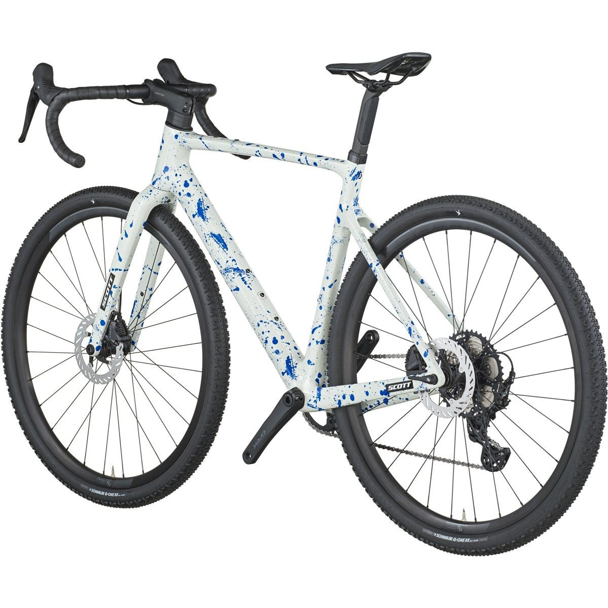 Gravelbike Scott Addict Gravel 30 White/Splatter Blue